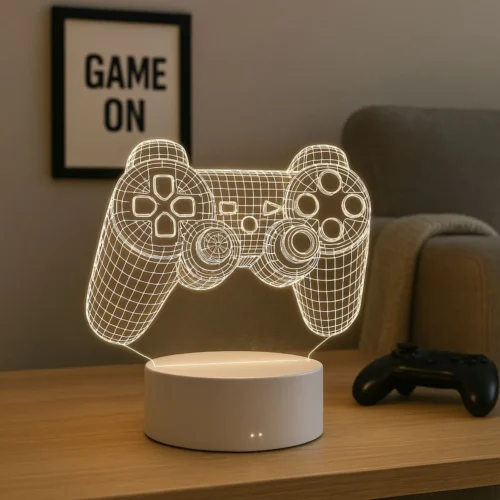 Luminária Decoração Para Quarto Gamer Adolescente Presente