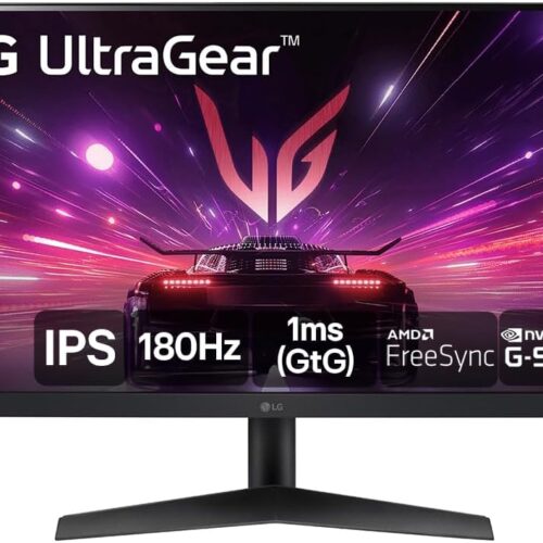 Monitor Gamer LG UltraGear 24” 24GS60F-B IPS Full HD 180Hz 1ms (GtG) NVIDIA® G-SYNC® AMD FreeSync™ HDR10 sRGB 99% HDMI DisplayPort