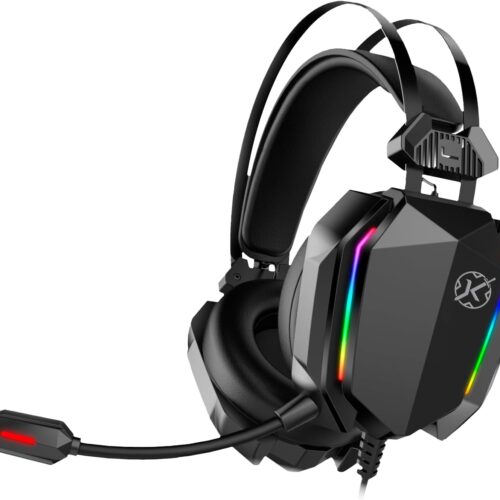 Headset Gamer Kalkan Hugin RGB Preto USB + 3.5mm KLK00021