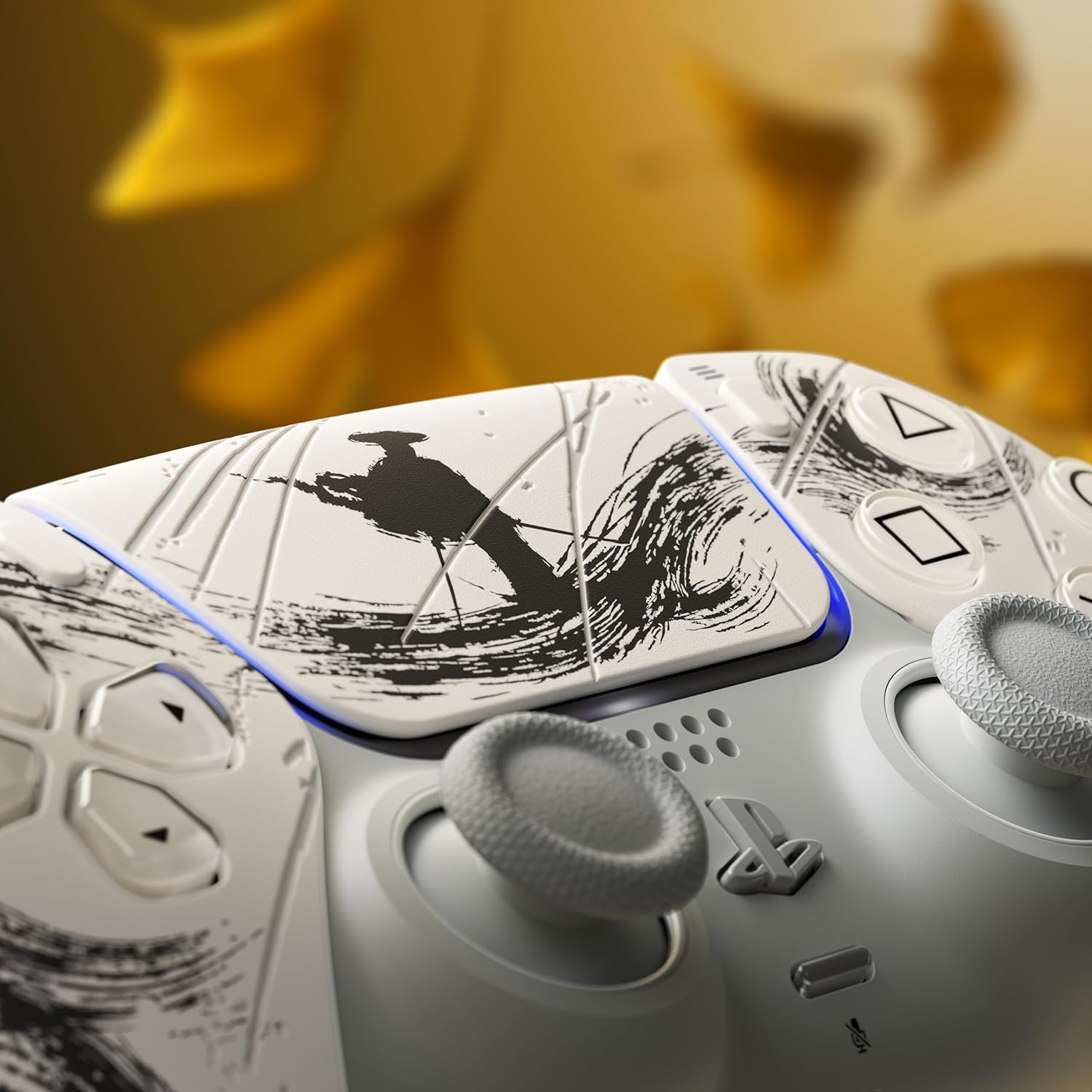 DualSense Sem Fio – Edição Limitada Black: Ghost of Yōtei - PS5 - Imagem 3